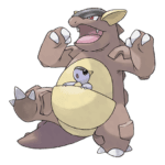 ¿A qué nivel evoluciona Kangaskhan?
