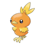 ¿A qué nivel evoluciona Torchic?