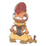 ¿A qué nivel evoluciona Scrafty?